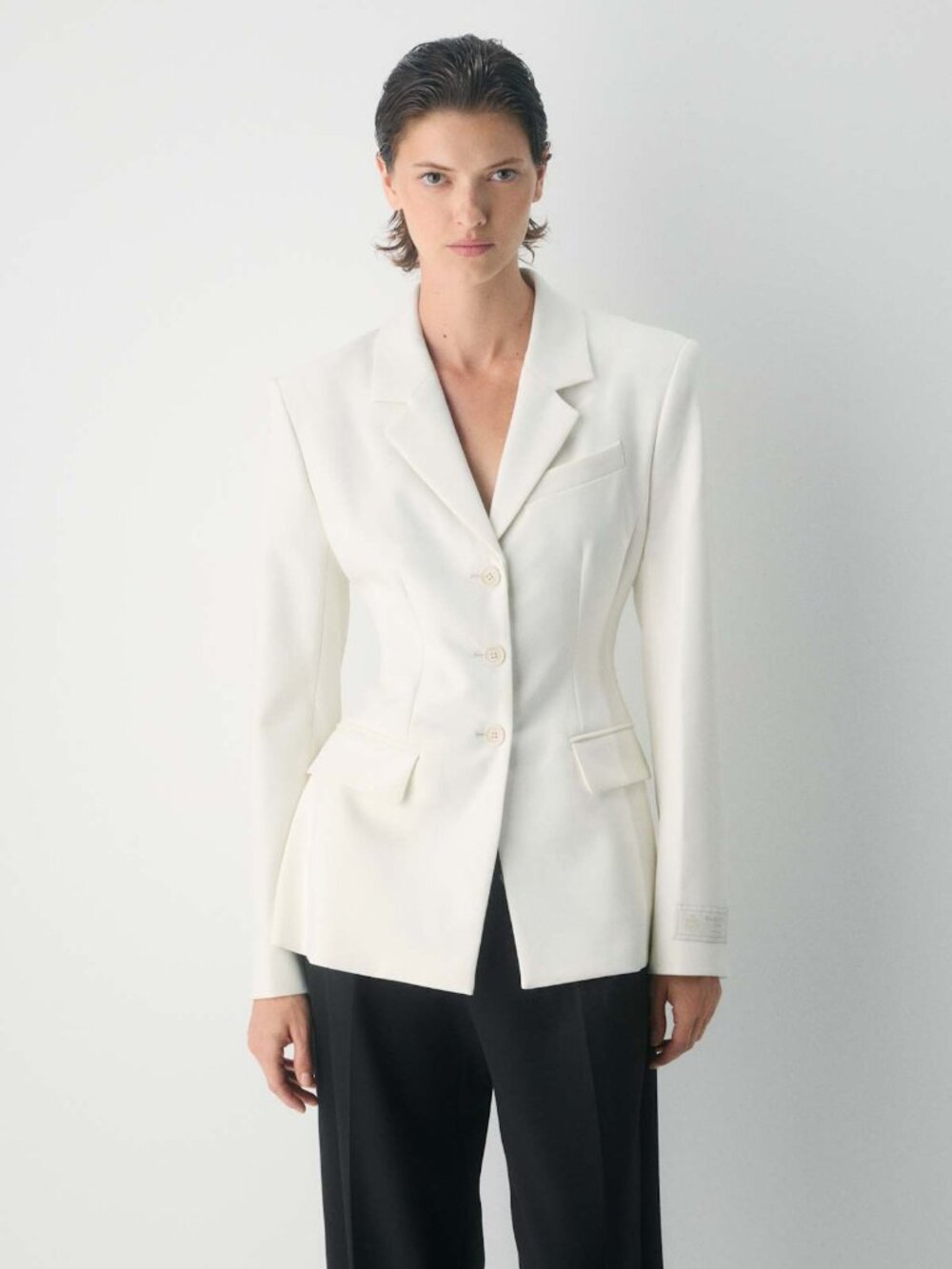 Aritzia Standout Cinched Waist Blazer - Eversential™ -Light Birch - 0 - NWT